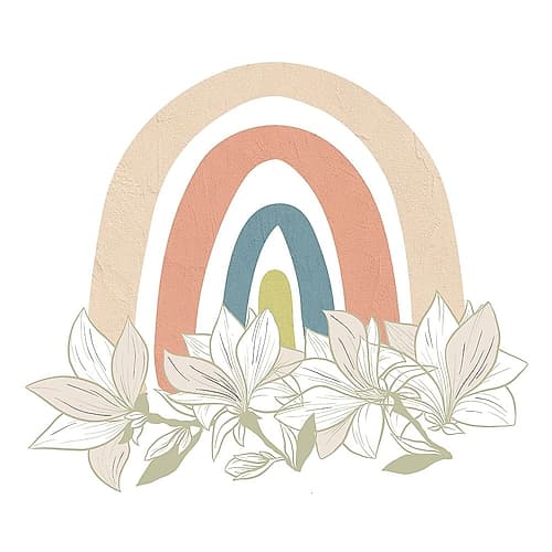 Magnolia Rainbow 1 Art Print