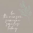 Someone Smiles Art Print