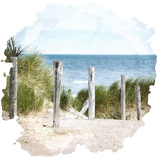At the Beach 1 Coastal Print