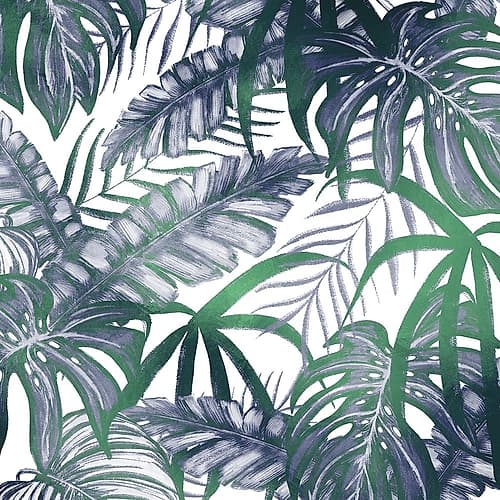 Blue Green 1 Tropical Print