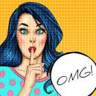 OMG Girl Art Print