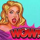Wow Girl Art Print