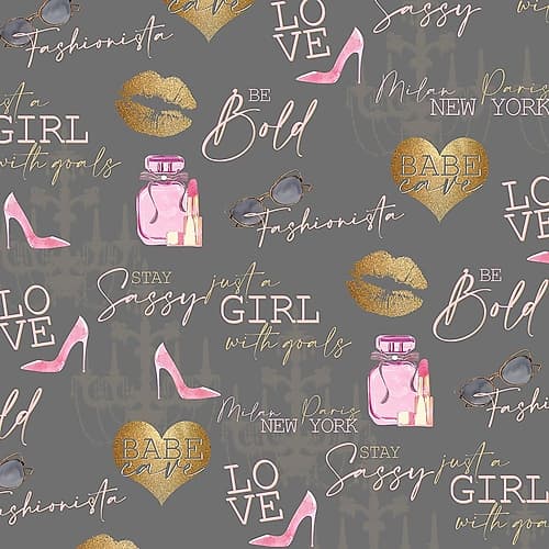Fashionista Square Fashion Print