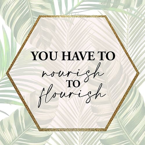Nourish Inspirational Print