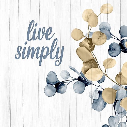 Live Simply Branch Art Print