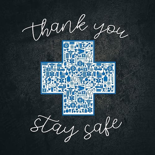Stay Safe Inspirational Print
