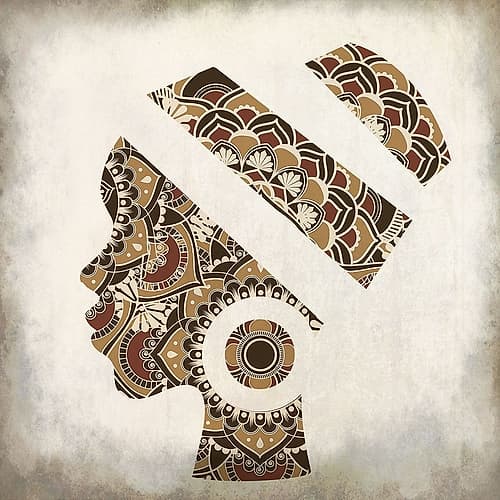 Mandala Silhouette Ethnic Print