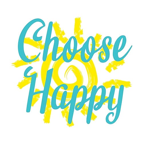 Choose Happy Inspirational Print