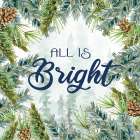 Woodland Christmas 4 Art Print
