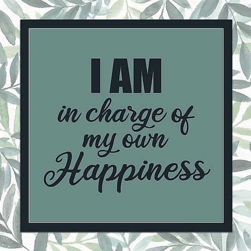 I Am 1 Square Inspirational Print