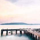 Pier Light Art Print