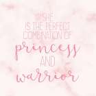 Princess and Warrior 2 V2 Art Print