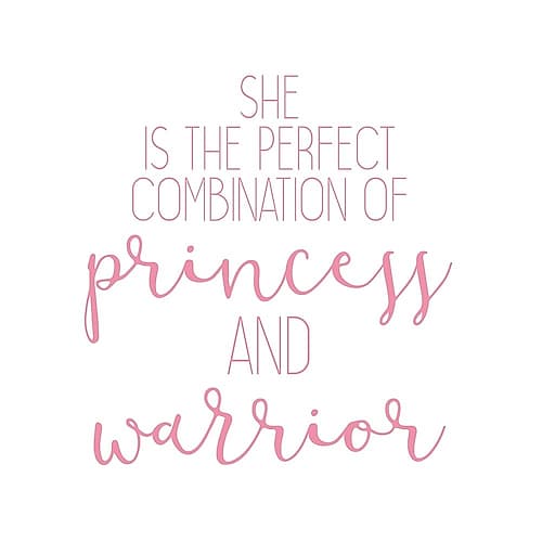 Princess and Warrior 2 Kids Print
