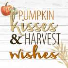 Pumpkin Kisses Art Print