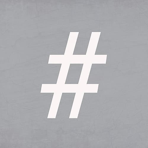 Hashtag Signs Print