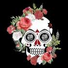Skull Roses Art Print