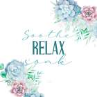 Relax Recharge 4 v3 Bathroom Art Print