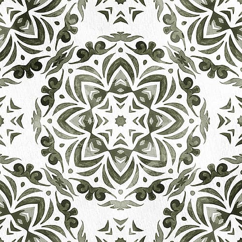 Warm Tile 2 Art Print