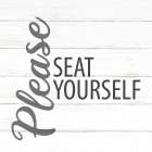 Please Seat Bathroom Art Print
