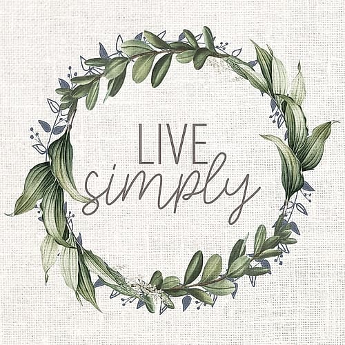 Live Simply Bloom 1 Art Print