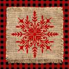 Snowflake Winter 3 V2 Art Print