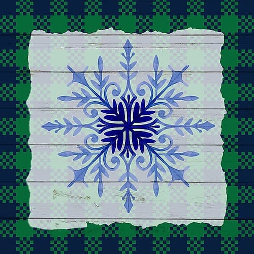 Snowflake Winter 3 Holidays Print