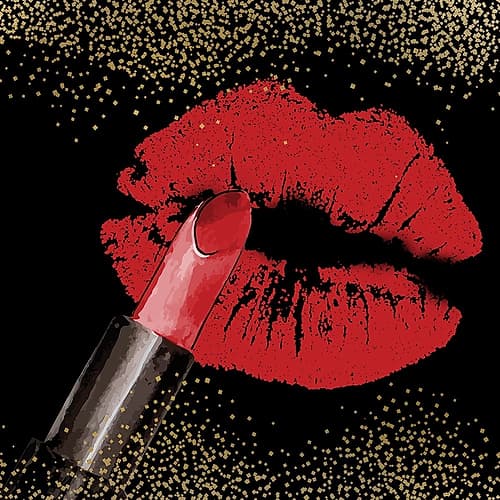 Boss Lips 1 Fashion Print