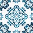 Blue Hue Tile 3 Art Print
