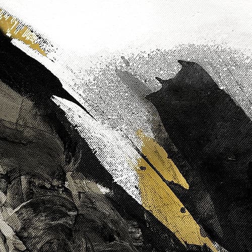 Black Strokes Art Print by Kimberly Allen