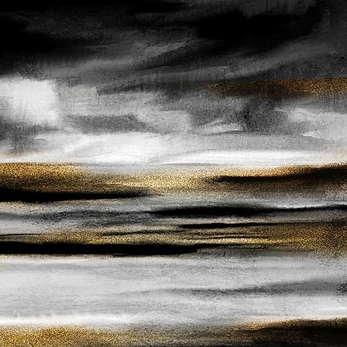 Layers of Black and White Art Print by Kimberly Allen