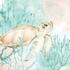 Sea Turtle Swim 2 Art Print