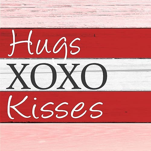 Hugs Kisses Signs Print
