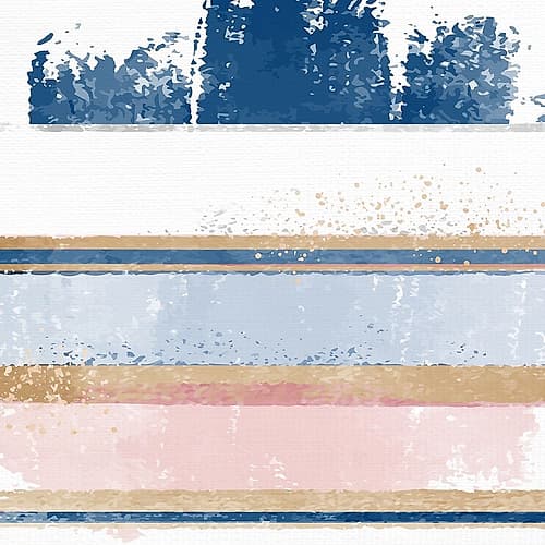 Abstract Stripes 2 Art Print by Kimberly Allen