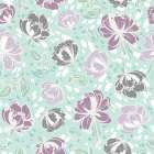 Lilac Florals Pattern Art Print