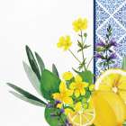 Lemon Tile 4 Art Print