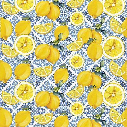 Lemon Tile 9 Art Print
