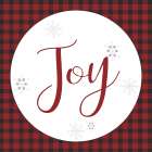 Joy Plaid Art Print