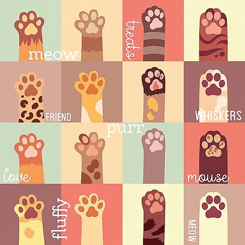 Meow Paw Art Print