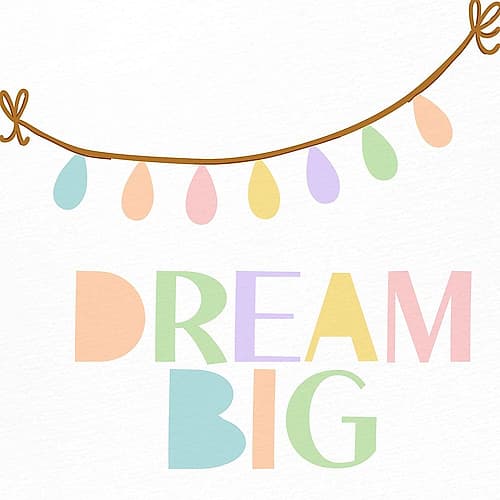 Kind and Brave 2 Inspirational Print