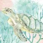 Sea Turtle Swim Art Print