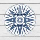 Wood Compass Art Print