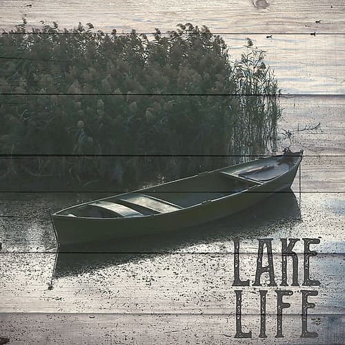 Lake Life Lake Canoe Leisure Print