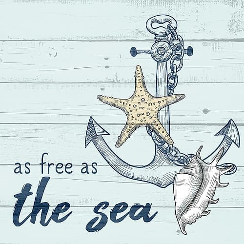 As Free as the Sea Art Print