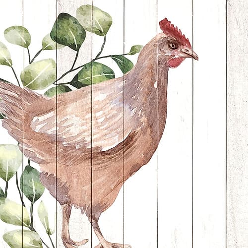 Poultry Farm 1 V2 Art Print