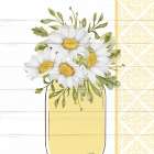 Mason Jar Floral 4 Art Print