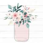 Mason Jar Floral 10 Art Print