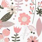 Soft Garden Floral 1 Art Print