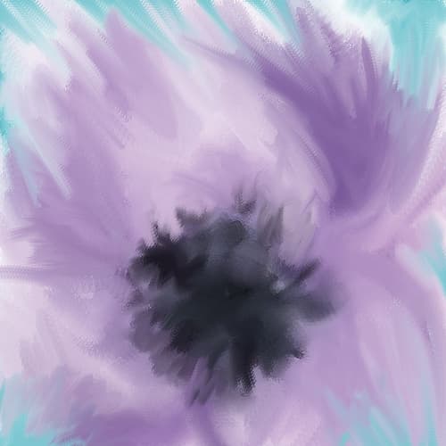Purple Strokes 2 Art Print