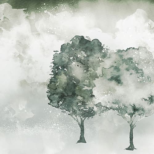 Lone Trees Landscape Print