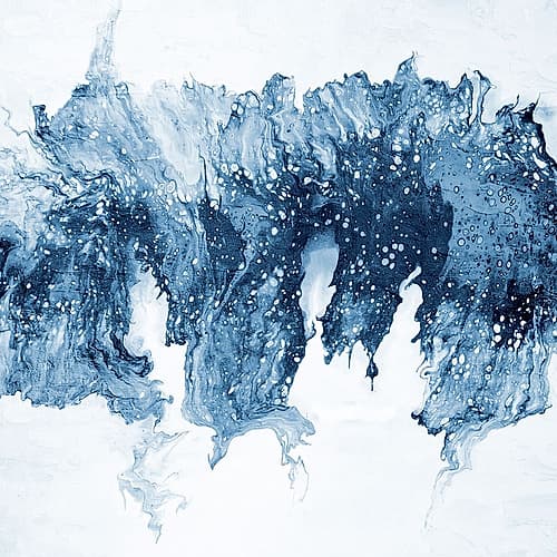 Modern Blue Abstract 1 Abstract Art Print